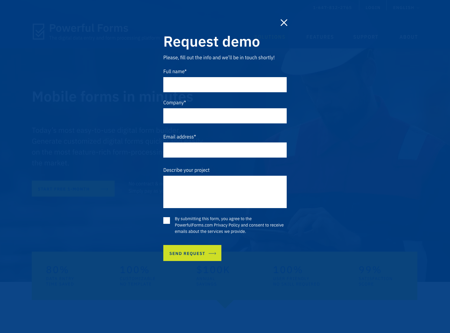 Pop-up window