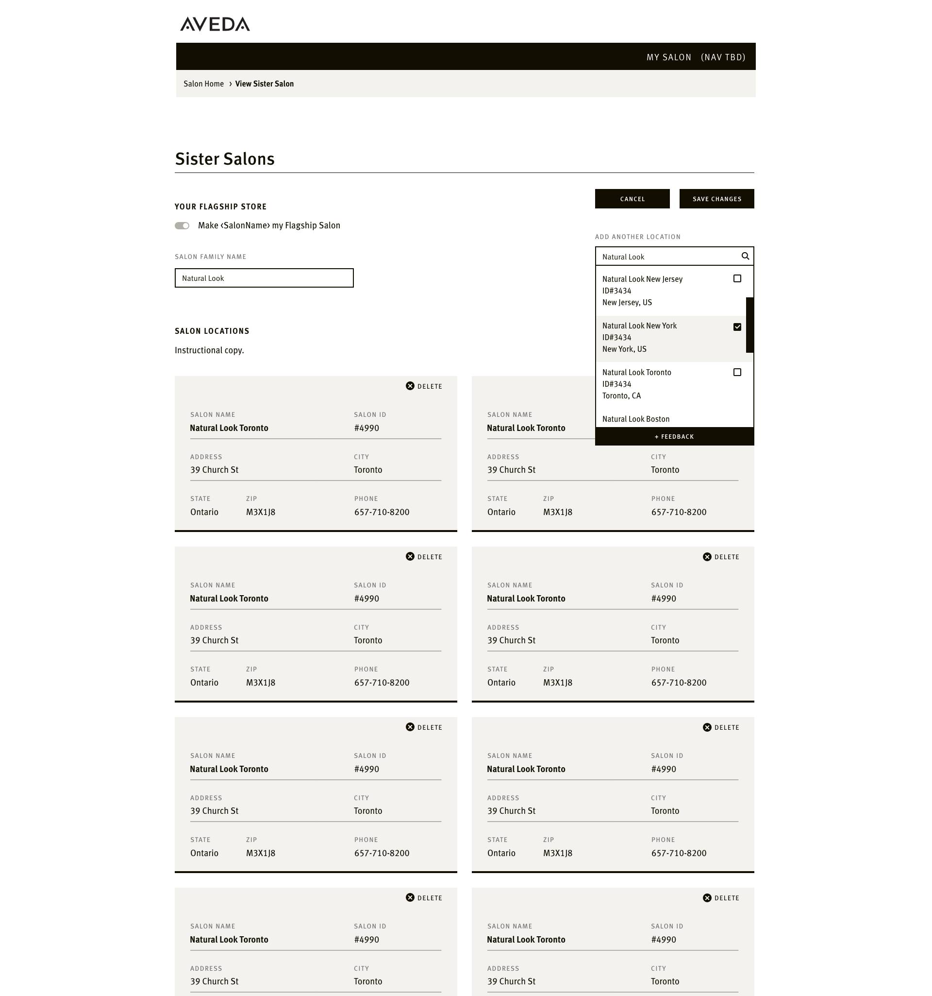 Aveda Sister salon