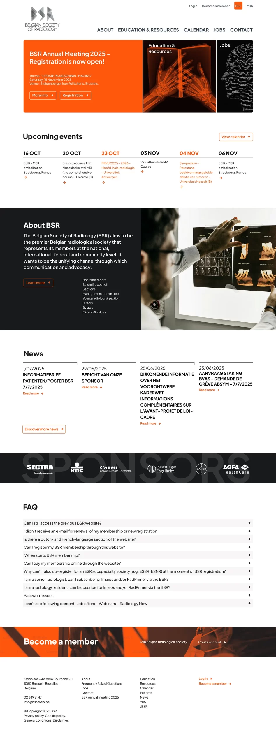 BSR landing page